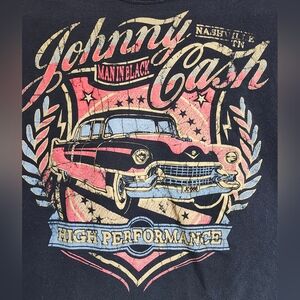 Johnny Cash Man In Black, Graphic Crop Top. Firm On $.